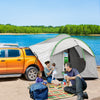 Outsunny Car Camping Tent with 3 Doors, 2000mm Waterproof, Grey and Green