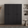 Cornelia Modern 30" Storage Cabinet in Black (7-Shelf) - Set of 2 Bookcase | Armoire de rangement Cornelia Modern 30" en noir (7 etageres) - Lot de 2