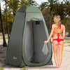 Outsunny Pop Up Shower Tent, Outdoor Privacy Changing Dressing Room, Green|Outsunny Pop Up Tente De Douche, Intimite Exterieure Vestiaire, Vert
