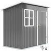 Outsunny 7' X 4' Metal Outdoor Storage Shed With Window, Lockable Door|Outsunny Remise De Rangement Exterieure Avec Fenetre, Porte Verrouillable