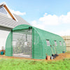Outsunny Walk-in Tunnel Greenhouse Plant Hot House with Support Rods, Green