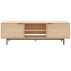 Nordika Hamilton 70\" TV Stand with 2 Storage Cabinets - Natural Blonde Oak