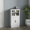 HOMCOM Kitchen Storage Cabinet with 4-tier Shelving, Adjustable Shelves