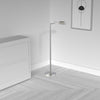Dainolite LED Swing Arm Floor Lamp 9w Satin Nickel Finish|Lampe à pied de Dainolite à bras articulé, avec fini nickel satiné et ampoule à DEL de 9 W