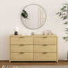 Grace Modern 60" Dresser in Natural Oak (6-Drawer) | Commode moderne Grace 60" en chene naturel (6 tiroirs)
