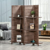 Homcom 4 Panel Room Divider, Portable Privacy Screen|Homcom Separateur De Piece A 4 Panneaux, Ecran De Confidentialite