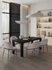 Flor and Rockaway Modern Industry Chic 7-Piece Dining Set in Wheat and Black | Ensemble de salle a manger Flor and Rockaway Modern Industry Chic 7 pieces, coloris ble et noir