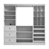 Bestar Versatile 86 W Closet Organization System with Drawers - White|Système d’organisation de garde-robe Versatile de Bestar de 86 po (L) avec tiroirs - blanc