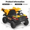 12v Battery Kids Ride On Dump Truck Rc Construction Tractor W/ Electric Bucket
