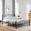 Jackson Metal Bed Frame With Underbed Storage,black King Bed | Jackson Cadre De Lit En Metal Avec Rangement Sous Le Lit, Noir