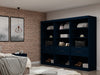 Mulberry Contemporary Modern 36" Wardrobe Closet in Midnight Blue - Set of 3 | Armoire contemporaine moderne Mulberry 36" en bleu minuit - Ensemble de 3