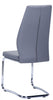 Julius Dining Chair, Grey Faux Leather (set Of 2) | Chaise De Salle A Manger Julius En Similicuir Gris (ensemble De 2)