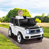 Costway Licensed Mercedes-benz Eqg Kids Ride On Car With Remote Control Detachable Battery White