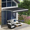 Outsunny 10' X 8' Motorized Retractable Awning With Remote Controller|Outsunny Auvent Retractable Motorise 10' X 8' Avec Telecommande
