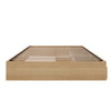 3-Drawer Storage Bed Frame, King|Maple King Bed | Lit King tiroirs, Erable Naturel