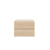 Nordika James Nightstand with 2-Drawers - Natural Blonde Oak|Table de nuit James Nordika à 2 tiroirs - chêne blond naturel