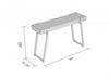 47” Narrow Console Table With Storage Shelf - Brown Reclaimed Wood With Black Metal | Console étroite de 47 po avec tablette de rangement - bois recyclé brun avec métal noir