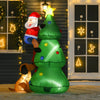 Homcom 6ft Inflatable Christmas Tree Decoration|Homcom Decoration De Noel Gonflable, Sapin De Noel De 6 Pieds