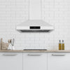 Hauslane | Chef 30-in Convertible Matte White Wall-Mounted Range Hood | Hauslane | Hotte de cuisiniere murale convertible mate blanche de 30 pouces