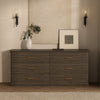 Clifford Traditional Dresser in Walnut (6-Drawer) | Commode traditionnelle Clifford en noyer (6 tiroirs)