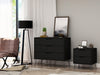 Rockefeller Mid-Century Modern 2-Piece Dresser Set in Black | Ensemble de commode 2 pieces Rockefeller style milieu du siecle en noir