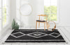 Zelda Contemporary 5'3" x 7'2" Area Rug in Black Indoor Area Rug | Tapis Contemporain Zelda 5'3" x 7'2" en Noir