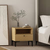 Amara Modern 20" Nightstand in Light Oak (1-Drawer) | Table de nuit moderne Amara 20" en chene clair (1 tiroir)