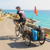 Soozier Bike Cargo Trailer, Bicycle Trailer with Quick Release 16" Wheels
