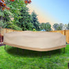 Outsunny Oval Patio Table And Chair Set Cover, Beige/coffee Sofa Set