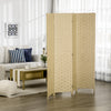 Homcom 4-panel Folding Divider Room, Wave Fiber Privacy Screen|Homcom Separation De Piece Pliante A 4 Panneaux, Ecran De Confidentialite En Fibre D'onde