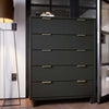 Granville Modern 38" Chest in Charcoal Gray (5-Drawer) | Commode Granville Moderne 38" en gris charbon (5 tiroirs)