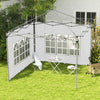 Outsunny Side Panels With Windows For 9.8' X 9.8' Or 9.8' X 13.1' Pop Up Canopy, 2 Pack Sidewalls Re|Outsunny 2 Panneaux Lateraux Avec Fenetres Pour Auvent Escamotable De 9,8' X 9,8' Ou 9,8' X 13,1', P