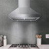 Victory 48-Inch 1200 CFM Wall Mount Range Hood in Stainless Steel | Hotte de cuisine murale Victory de 48 pouces 1200 CFM en acier inoxydable