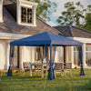 Outsunny 10' X 10' Pop Up Canopy Tent Gazebo With Removable Mesh Sidewall|Outsunny 10 'x 10' Tente Gazebo Avec Paroi Laterale En Maille Amovible
