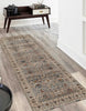 Zaina Traditional 2'6" x 8'0" Runner Rug in Grey Indoor Area Rug | Tapis Traditionnel Zaina 2'6" x 8'0" en Gris