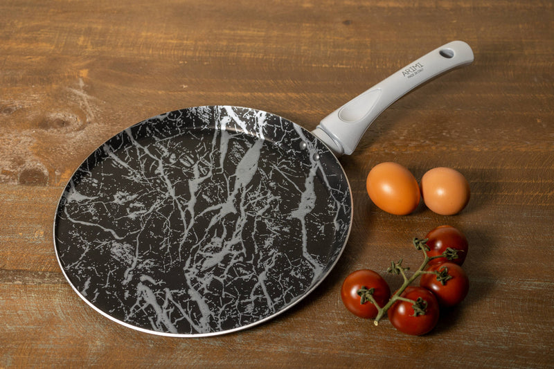Arimi Diamond Marble Italian Crepe & Pancake Pan 25cm