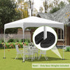 Outsunny Pop Up Canopy Weights Set of 4, Gazebo Tent Weights, Total 26 LBS