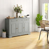 HOMCOM Sideboard Buffet Cabinet, Kitchen Cabinet with 2 Drawers, Grey
