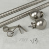 Umbra Bolas Nickel Expandable 1" Curtain Rod - 36"-72" | Tringle à rideaux extensible Bolas de Umbra nickel de 1 po - 36 po à 72 po