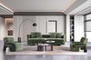 Verandah Mid-Century Modern 3-Piece Sofa Set in Olive Green | Ensemble canape 3 pieces Verandah style mid-century modern en vert olive
