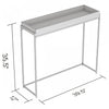 40” Modern Console Table With Sunkey Tray - Brown Reclaimed Wood With Black Metal | Console moderne de 40 po avec plateau encastré - bois recyclé brun avec métal noir