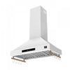Forno Venezia 36 Inch Wall-Mounted Range Hood, White-FRHWM5503-36WHT | Hotte de cuisiniere murale Venezia de 36 po, blanc-FRHWM5503-36WHT