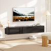 HOMCOM 70.9" Floating TV Stand for 75" TVs Media Console High Gloss Black