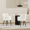 Tremont Modern Vegan Leather Metal Armchair in White - Set of 2 | Fauteuil moderne Tremont en cuir vegetalien avec accoudoirs en metal, blanc - Lot de 2