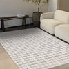 Oslo White Great Pebble Patterned Rug, 7'10" x 10'6" Indoor Area Rug | Tapis Oslo White a grands galets, 7'10" x 10'6"