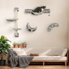 Pawhut Cat Wall Shelf With Scratching Post, Jumping Platform With Soft Ladder, Cat Wall Shelves For |Pawhut Etageres Pour Chat Avec Griffoir, Plateforme De Saut Avec Echelle Souple, Etageres Murales Po