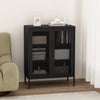 Amelia Modern 32" Metal Accent Cabinet in Black | Armoire d’appoint moderne Amelia 32" en metal noir