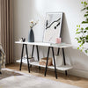 Celine Contemporary Modern 47" Console Table in White | Console moderne contemporaine Celine 47" en blanc