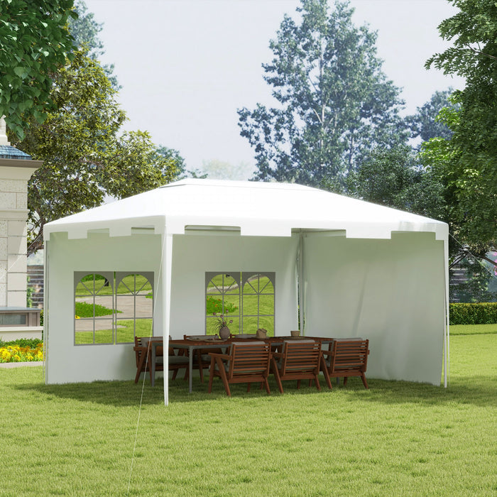 10x13ft Party Tent Wedding Gazebo Outdoor Waterproof Pe Canopy Shade