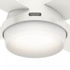 Dempsey Low Profile Ceiling Fan with Light Fixture - White | Ventilateur de plafond Dempsey à profil bas avec luminaire - Blanc